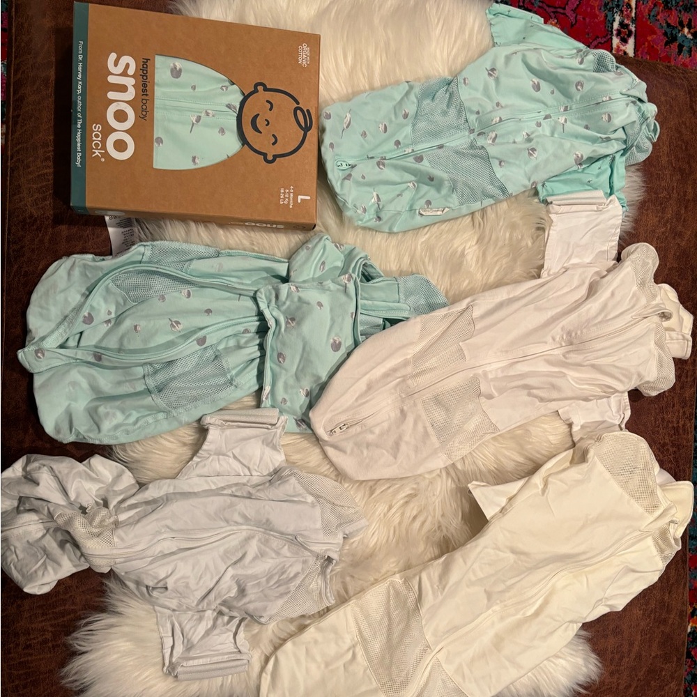 Lot of organic Snoo Suits